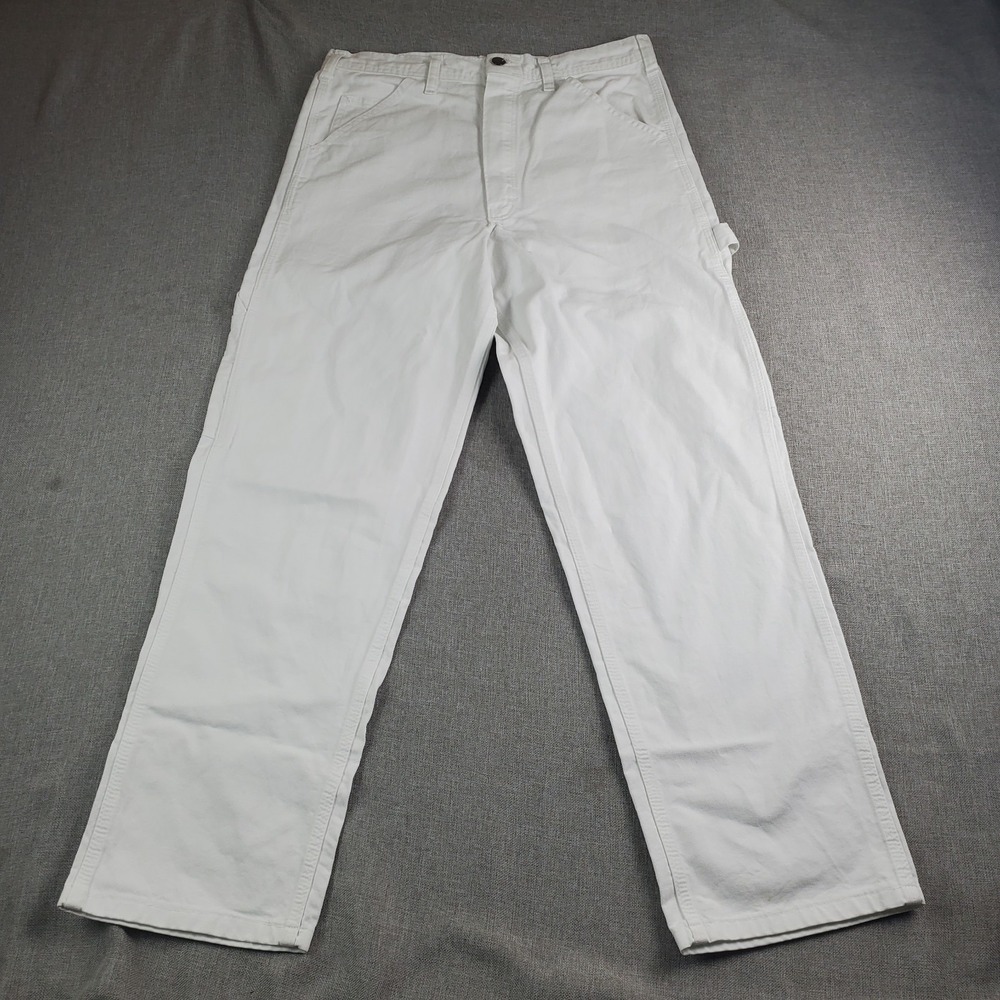 Vintage Stan Ray Painter Pants Canvas White 30x30 USA Made Retro Lightweight